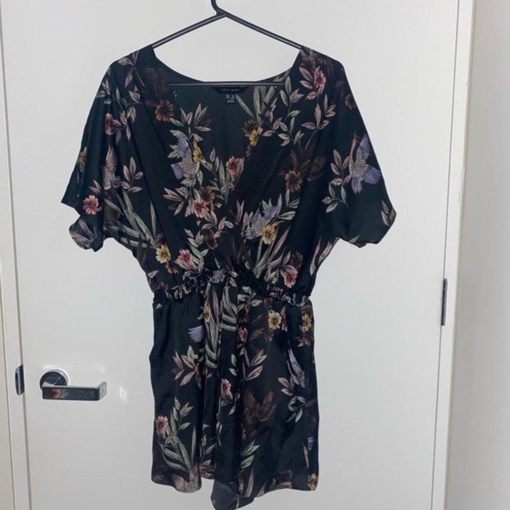 Floral Navy Playsuit